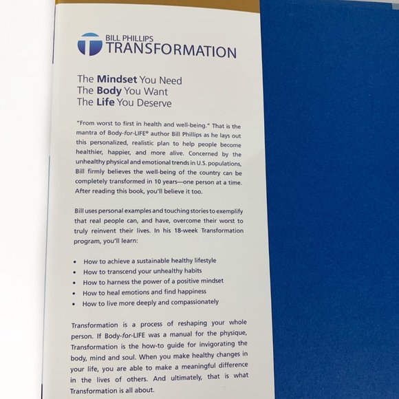 Transformation: The Mindset You Need. The Body You Want. The Life You Deserve. - Picture 3 of 6